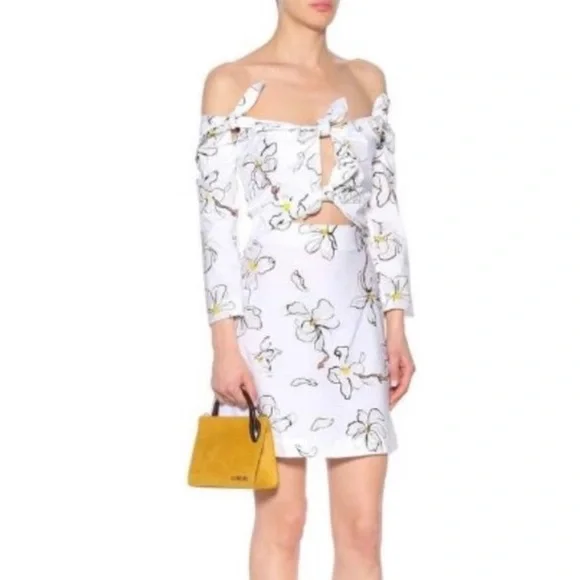 ISA ARFEN abstract floral hem DRESS 花柄 Isa Arfen | Dresses | Isa Arfen Floral Print Mini Dress
